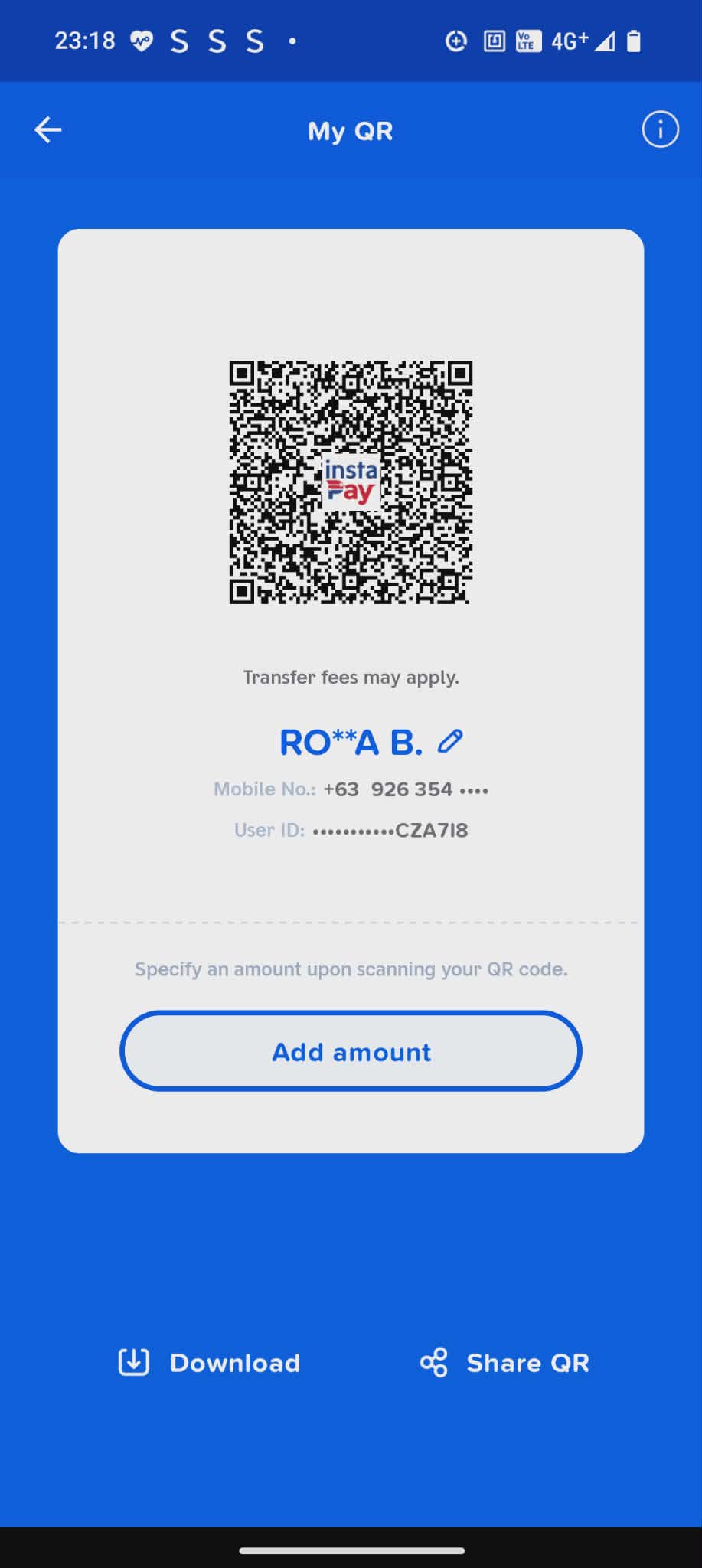 GCash payment QR code